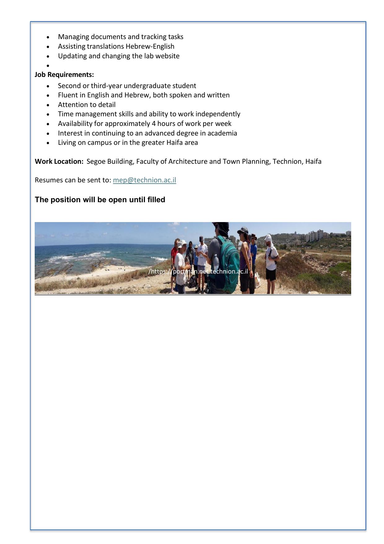 Part time Administrative Lab Manager-2